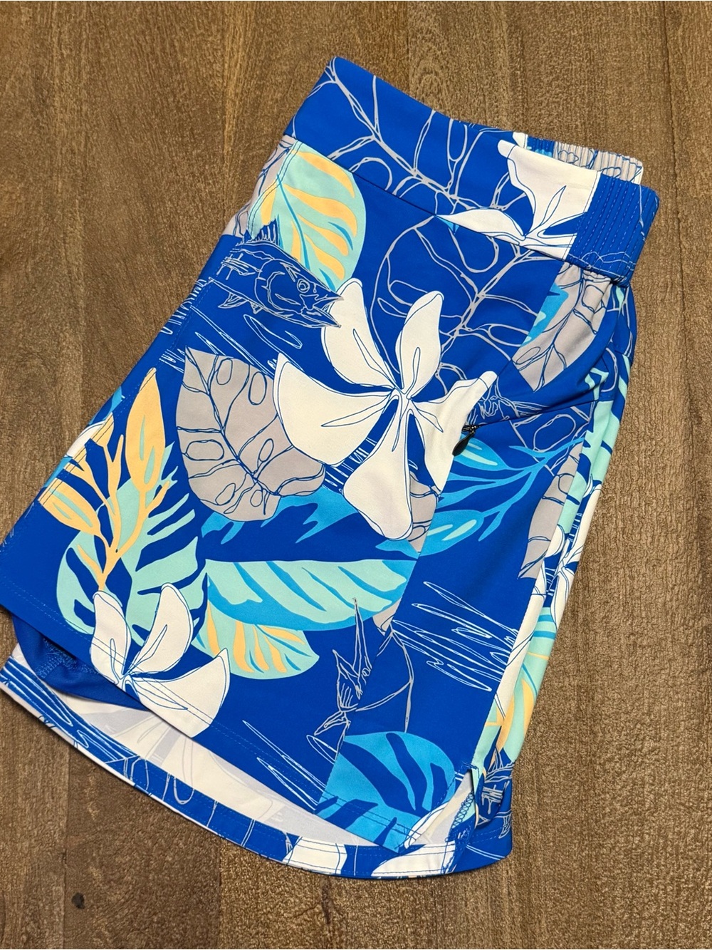 Columbia Women’s PFG Tidal Skort Pull-On Blue White Size Medium